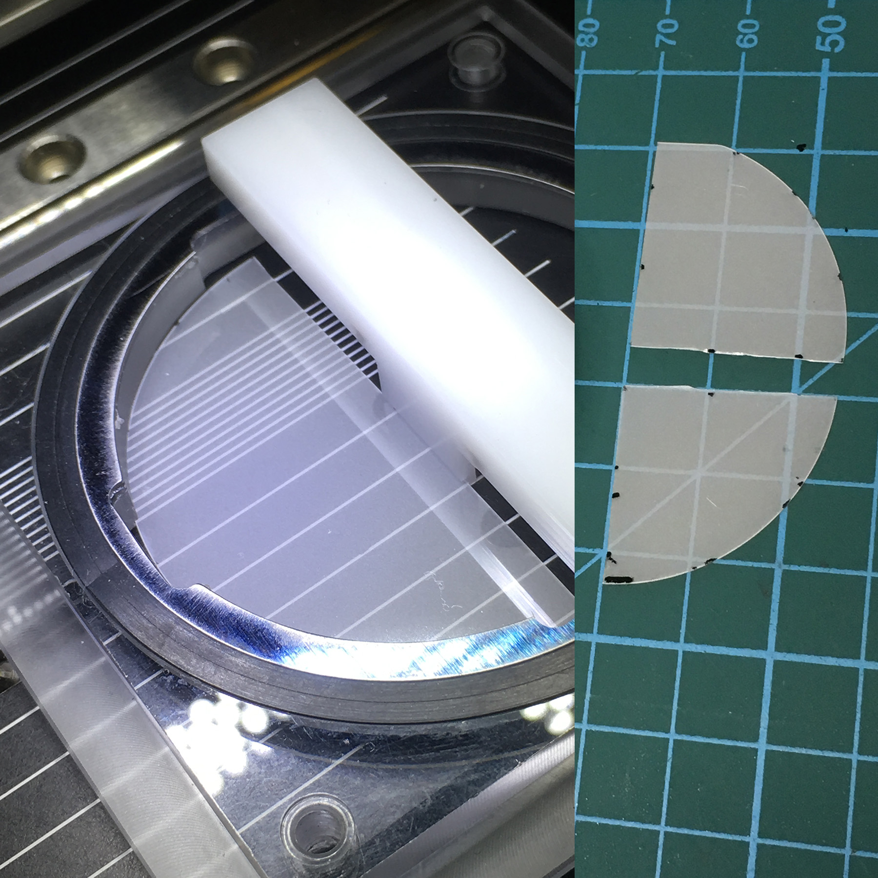 GaN scribed using the FlipScribe